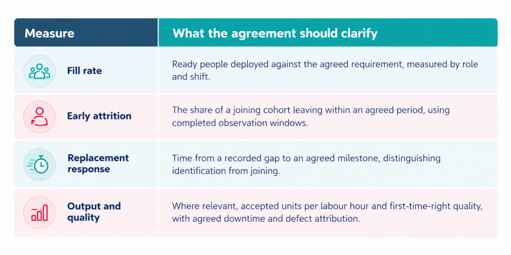 Turn commitments into measurable SLAs